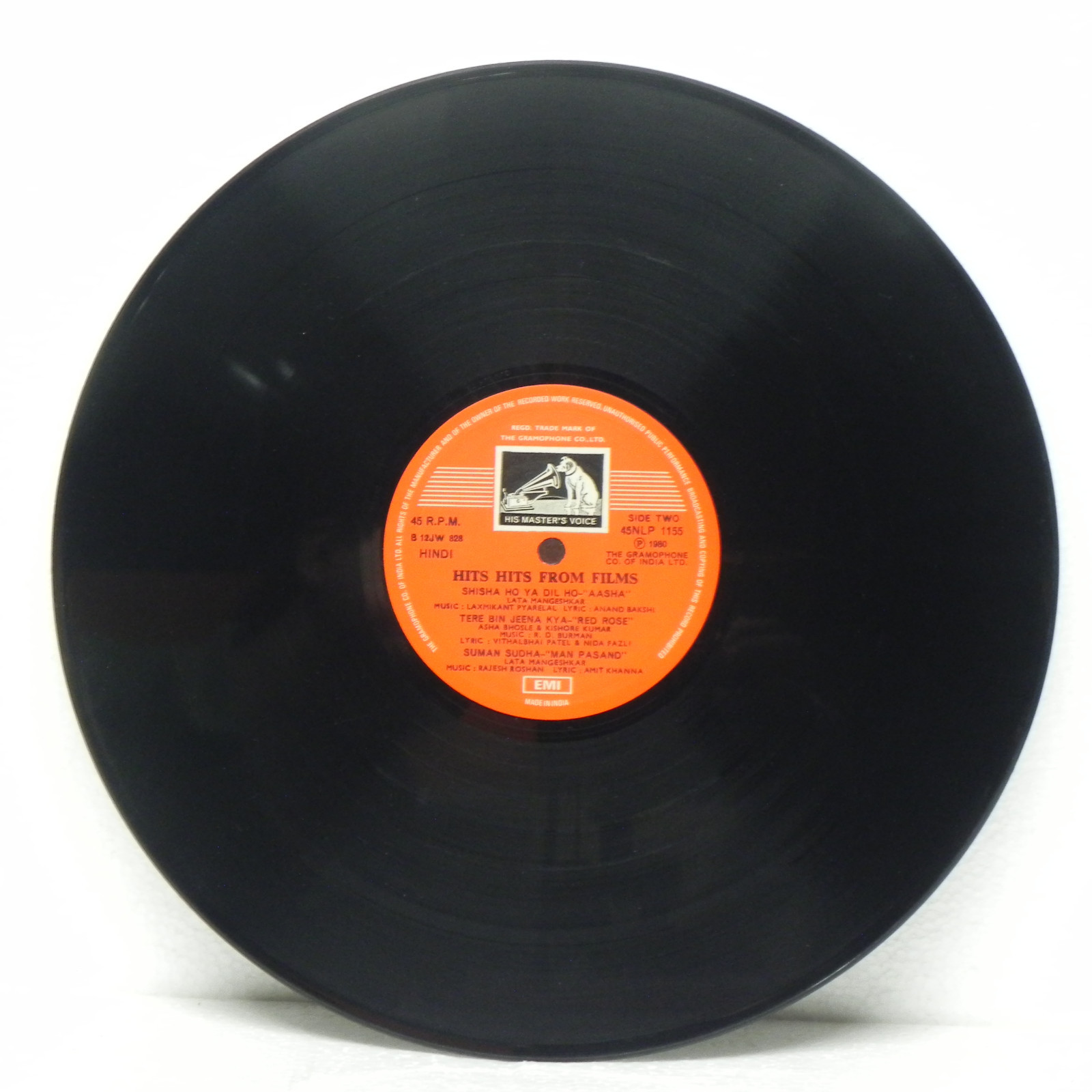 Hits Hits From Films Rare LP Original 1980 Hindi Film Songs Bollywood Indian EX
