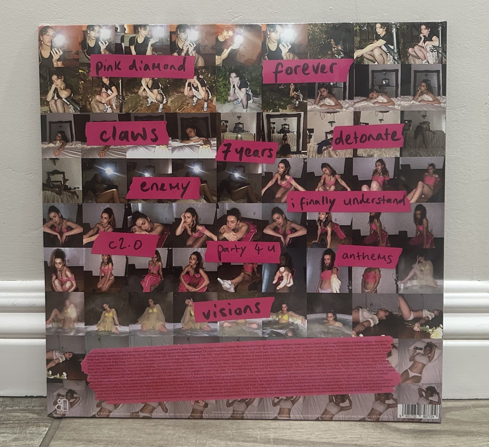 Charli xcx How I’m Feeling Now 5 Year Anniversary Clear Glitter Vinyl Record
