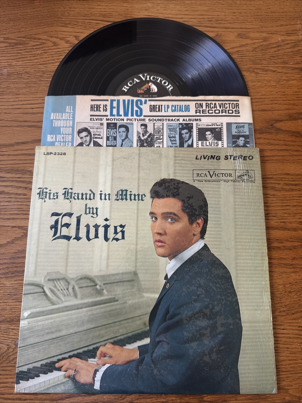 Elvis Presley His Hand in Mine Record RCA Victor LSP-2328 (1964 Copy) Shrink