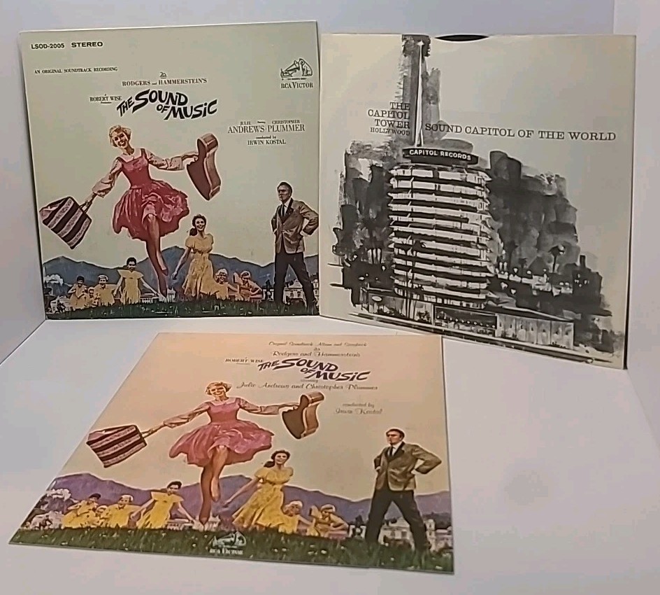 The Sound of Music Soundtrack LP 1965, RCA Victor LSOD-2005 With Storybook