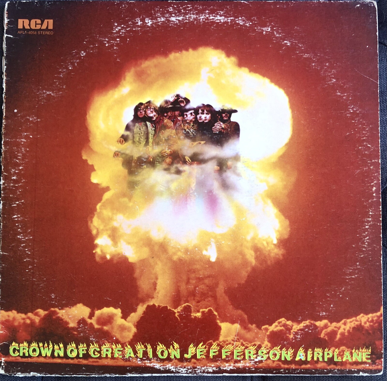 JEFFERSON AIRPLANE CROWN OF CREATION REISSUE LP + AFTER BATHING BAXTER’S SLEEVE