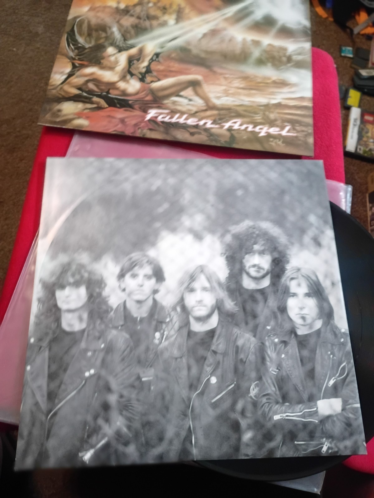 UK UNDER ONE FLAG LP RECORD /DRAGON/FALLEN ANGEL/ VINYL/ METAL ROCK Vintage Viny