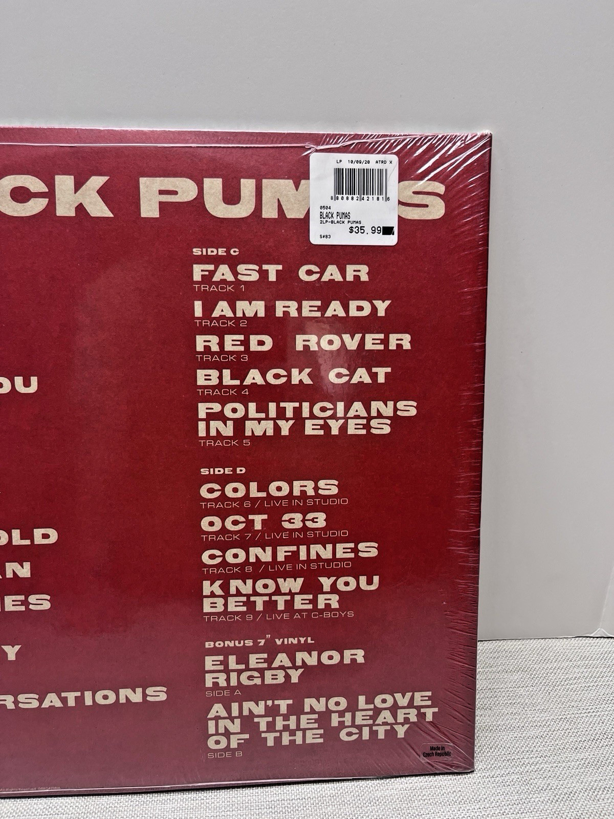 Black Pumas -Deluxe Edition Target Exclusive Vinyl 2 LP’s Limited Color 2020