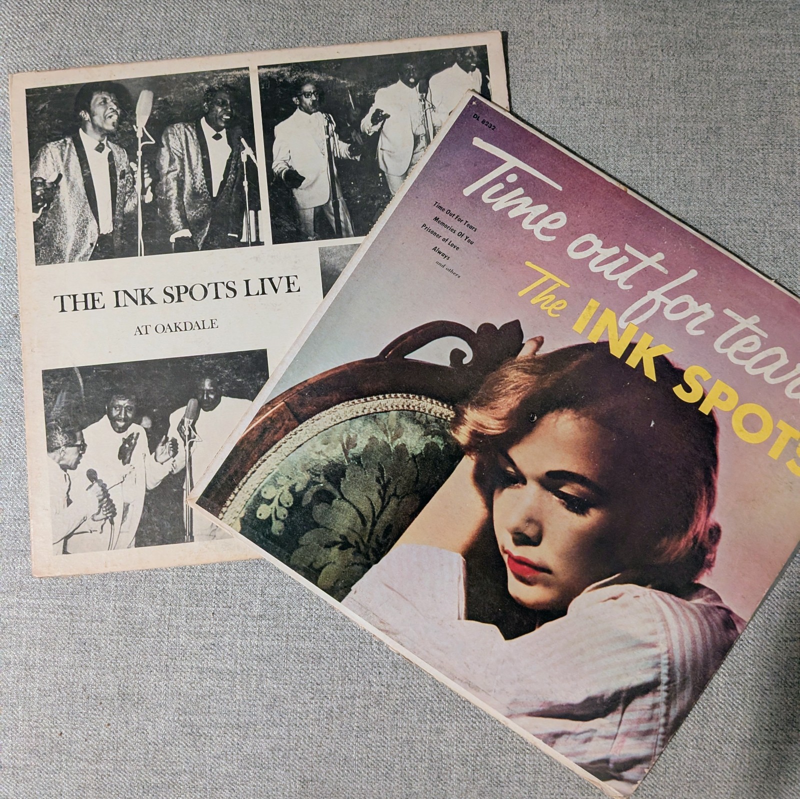 The Ink Spots – Two For One – Time Out for Tears & Live at Oakdale – LP Vinyl