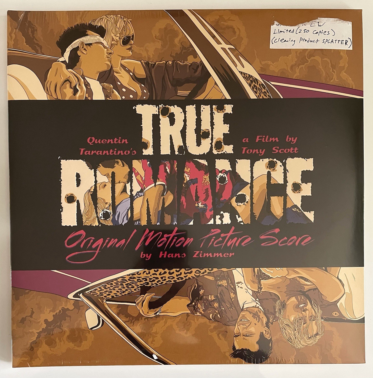 True Romance Vinyl: OMP Soundtrack, 2XLP (Rare “Cleaning Product Splatter”)
