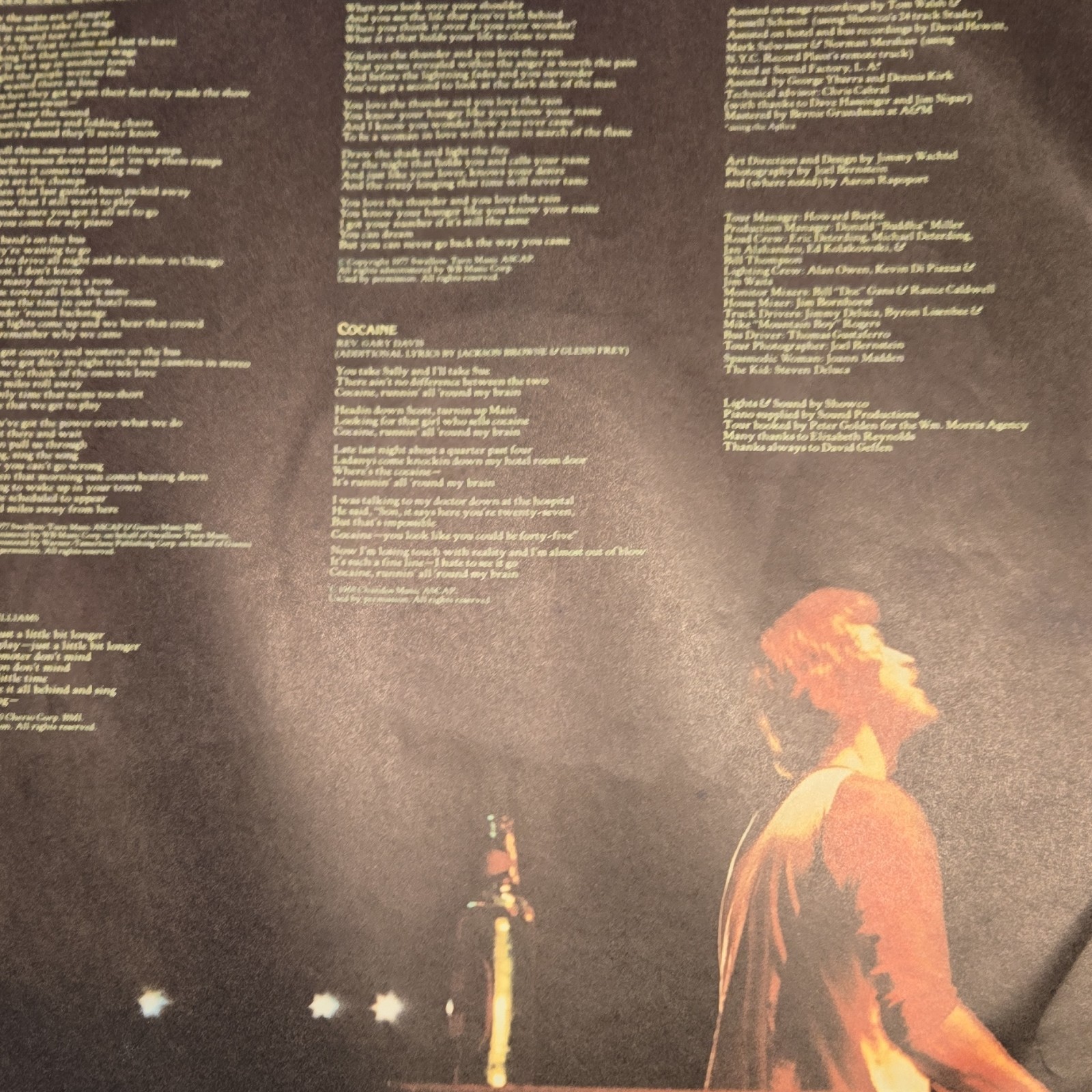 Jackson Browne Running on Empty Asylum 6E-113 1977 LP 33 RPM 12″ Vinyl