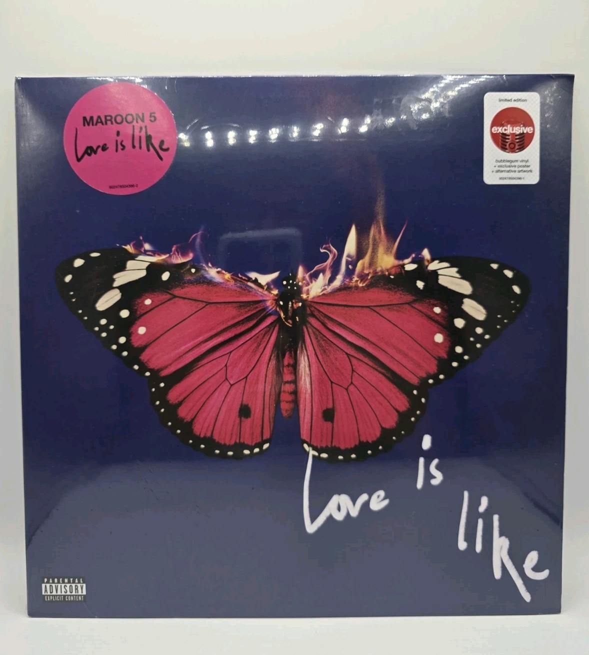 Maroon 5 – LOVE IS LIKE Limited Bubblegum Pink Colored Vinyl LP + Poster SEALED