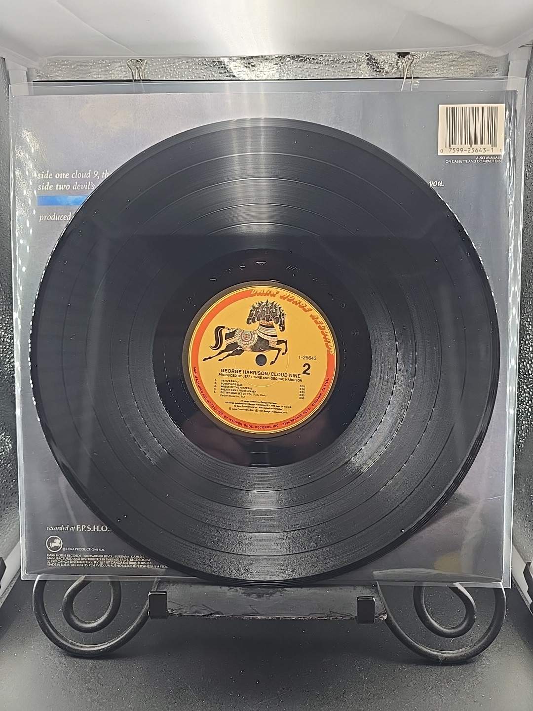 George Harrison Cloud Nine Original 1987 LP Dark Horse 1-25643 Allied Press EX