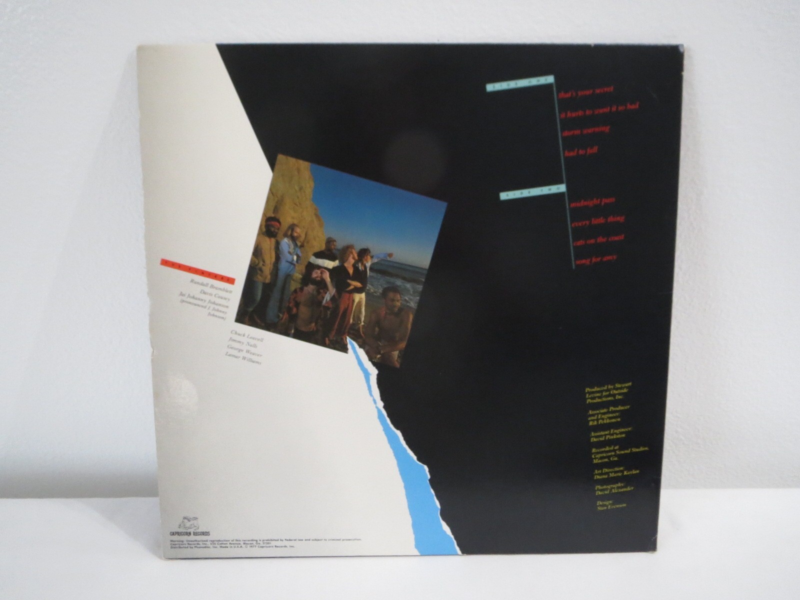 Sea Level Cats On The Coast Vinyl LP Record Album Original Terre Haute Pressing