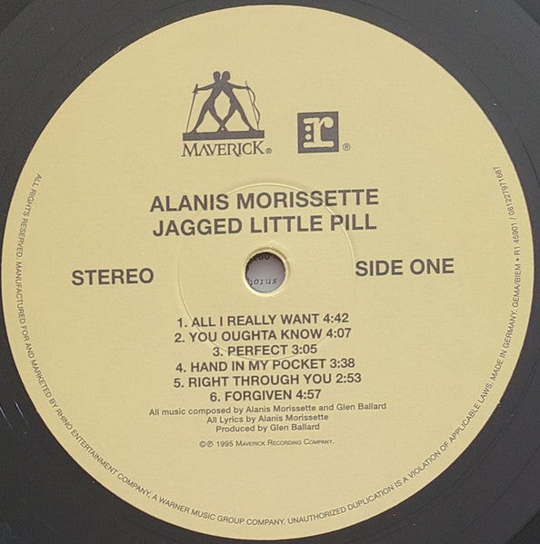 Alanis Morissette – Jagged Little Pill | 180g LP | Alternative Rock 1995 Album