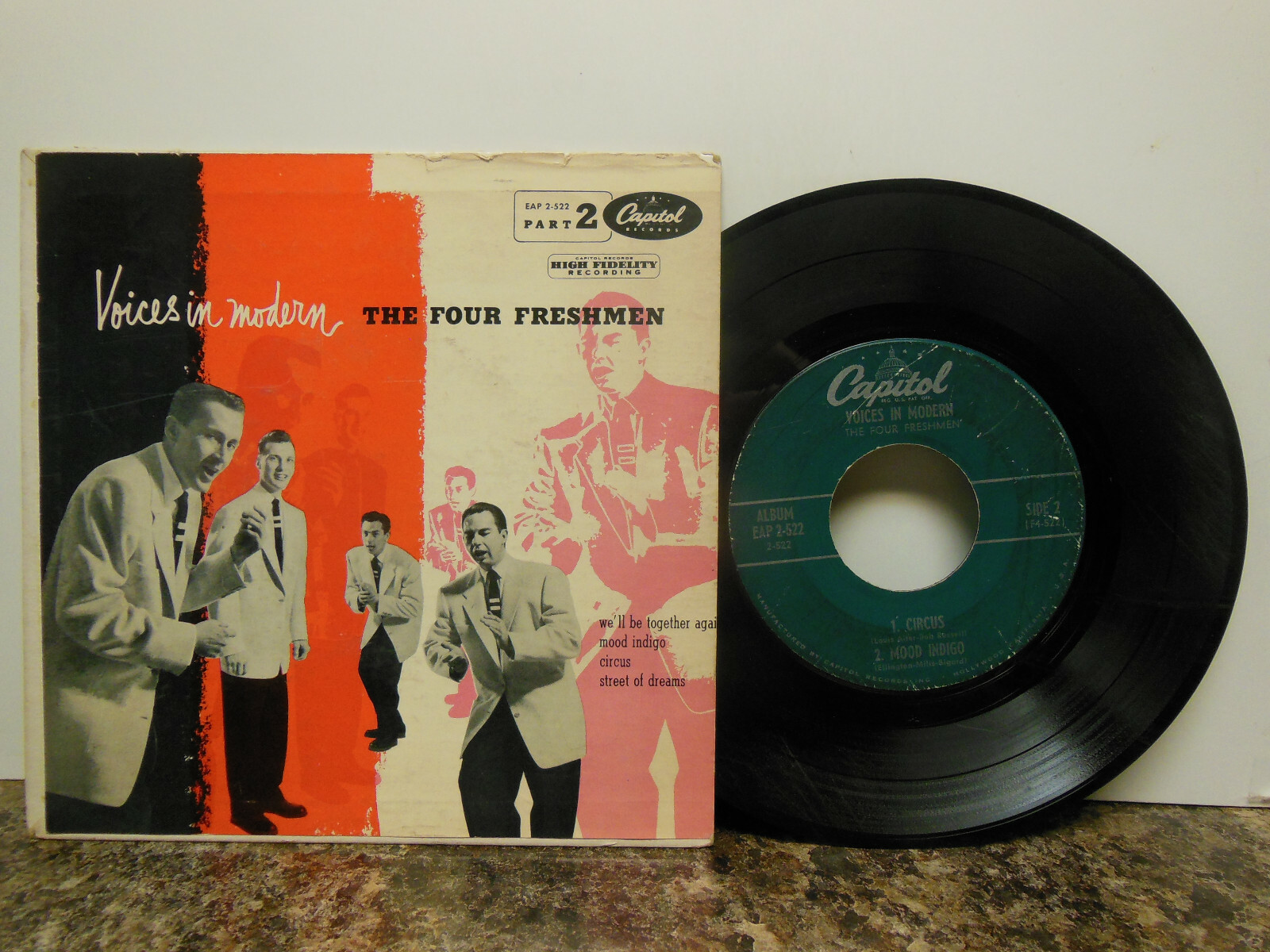 The 4 Freshmen: Voices In Modern 2, 4 Track EP, 45 RPM, Fair (F8)