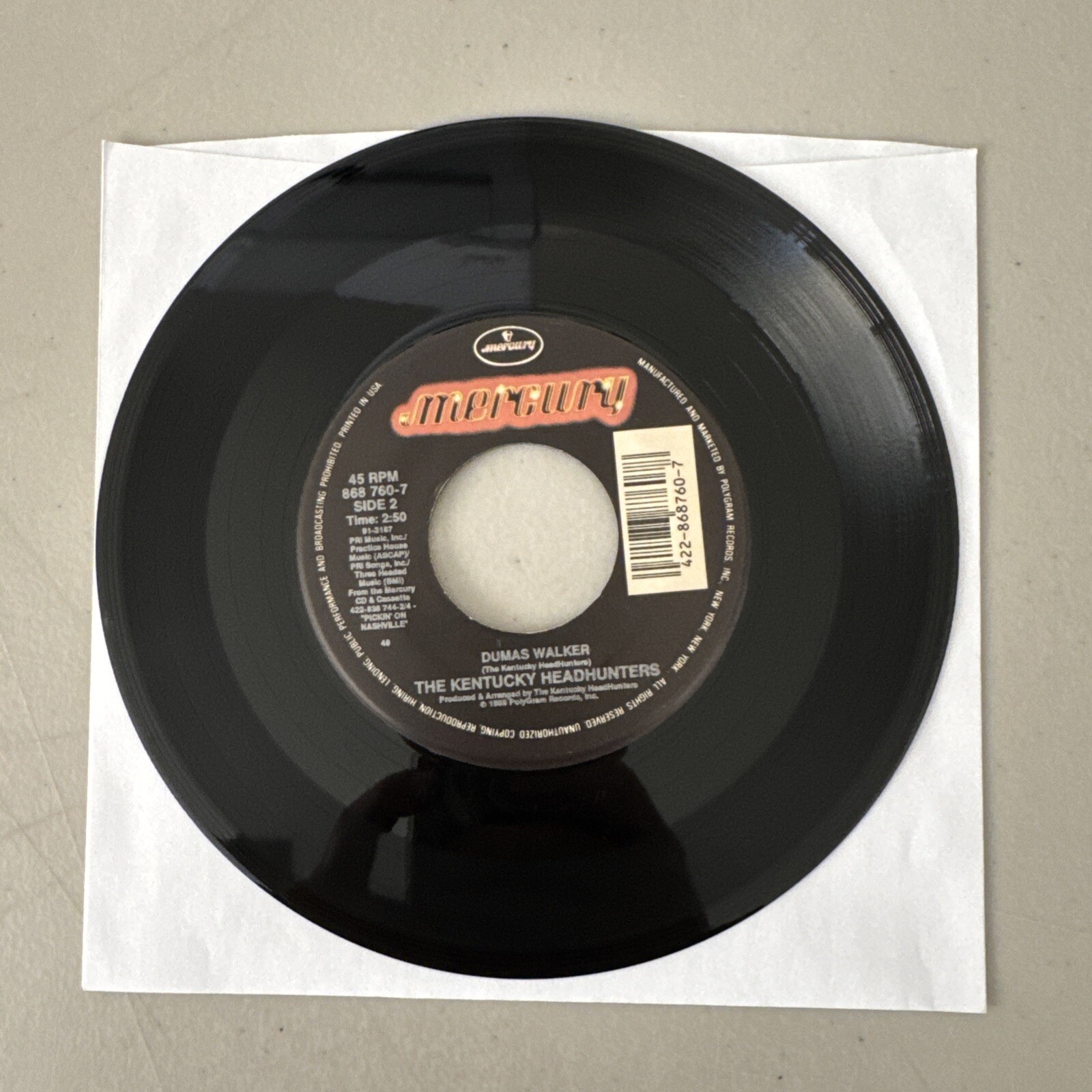 Kentucky Headhunters It’s Chitlin’ Time/Dumas Walker 45rpm 7″ Tested EX