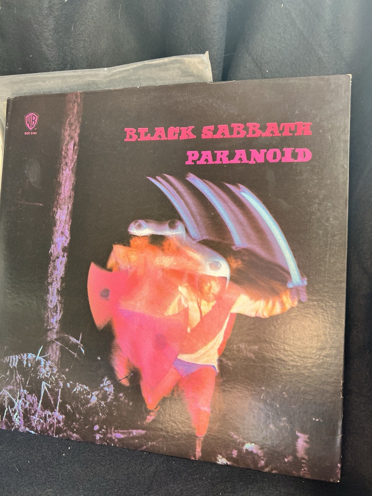 Black Sabbath Ozzy Osbourne Paranoid LP 1970 Warner Bros BSK 3104 Record