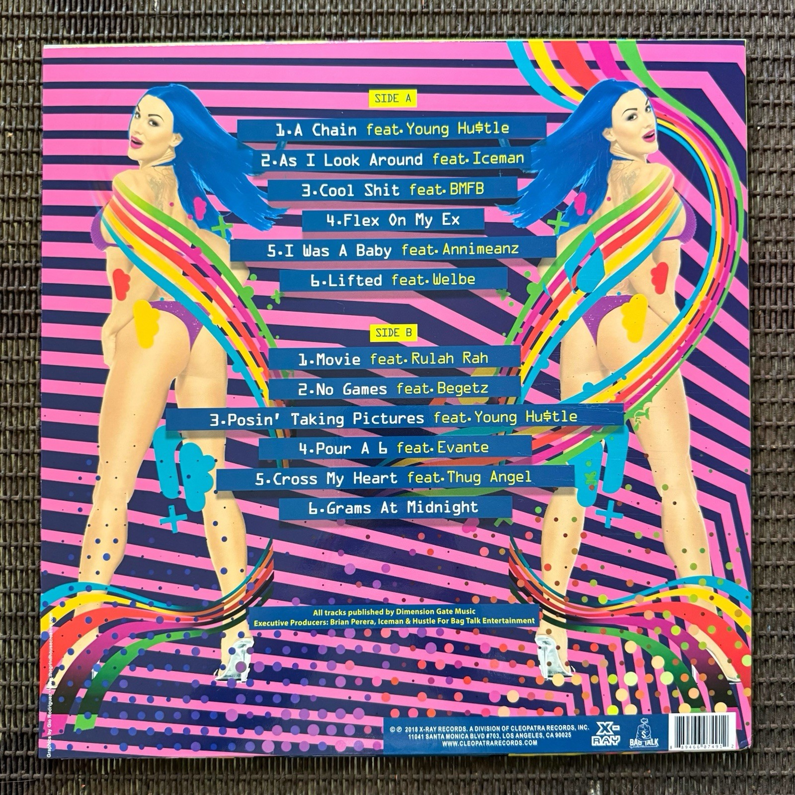 Riff Raff Alcoholic Alligator Multi-Color Splatter LP 2018 X-Ray Records