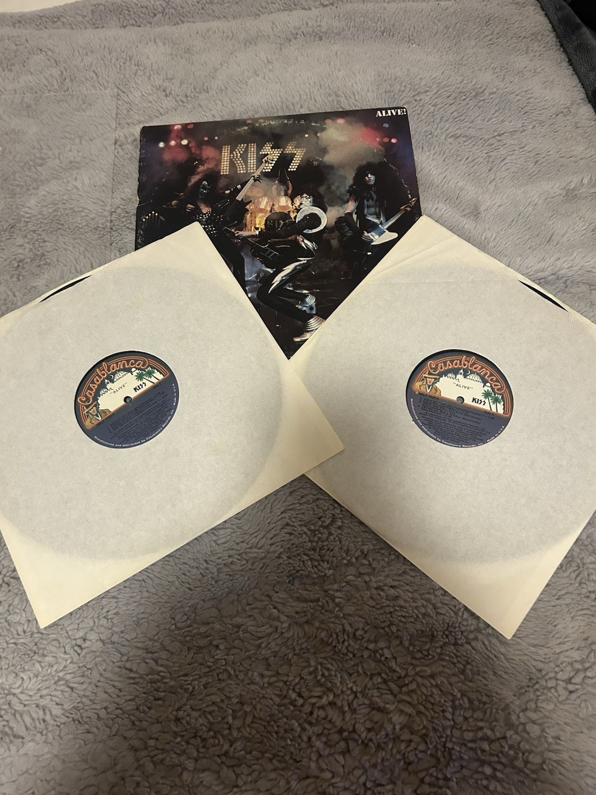 Kiss Alive! 1975 Casablanca 2xLP 12″ Vinyl Records 33 Rock RPMRock(SpecialPress)
