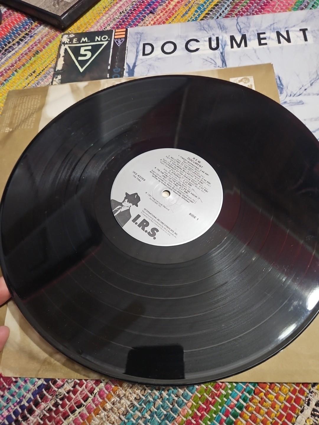 R.E.M. REM No. 5 Document LP Vinyl Record IRS-42059 Masterdisk Promo Free Ship