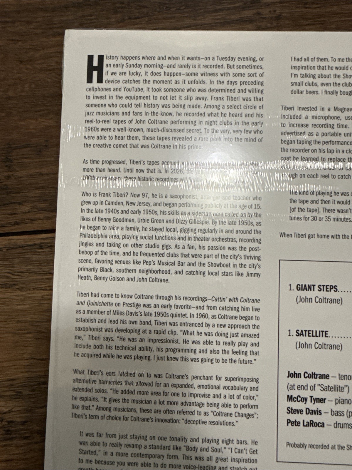 JOHN COLTRANE – THE TIBERI TAPES – A Preview Of The Mythic Recordings RSD 2026