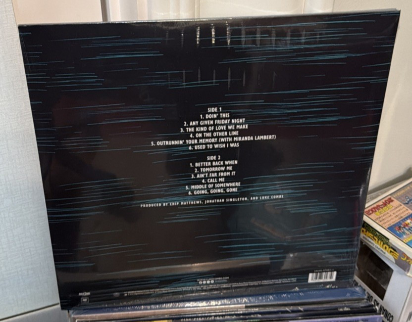 Luke Combs Growin Up Exclusive Cobalt Blue Vinyl LP Exclusive sealed