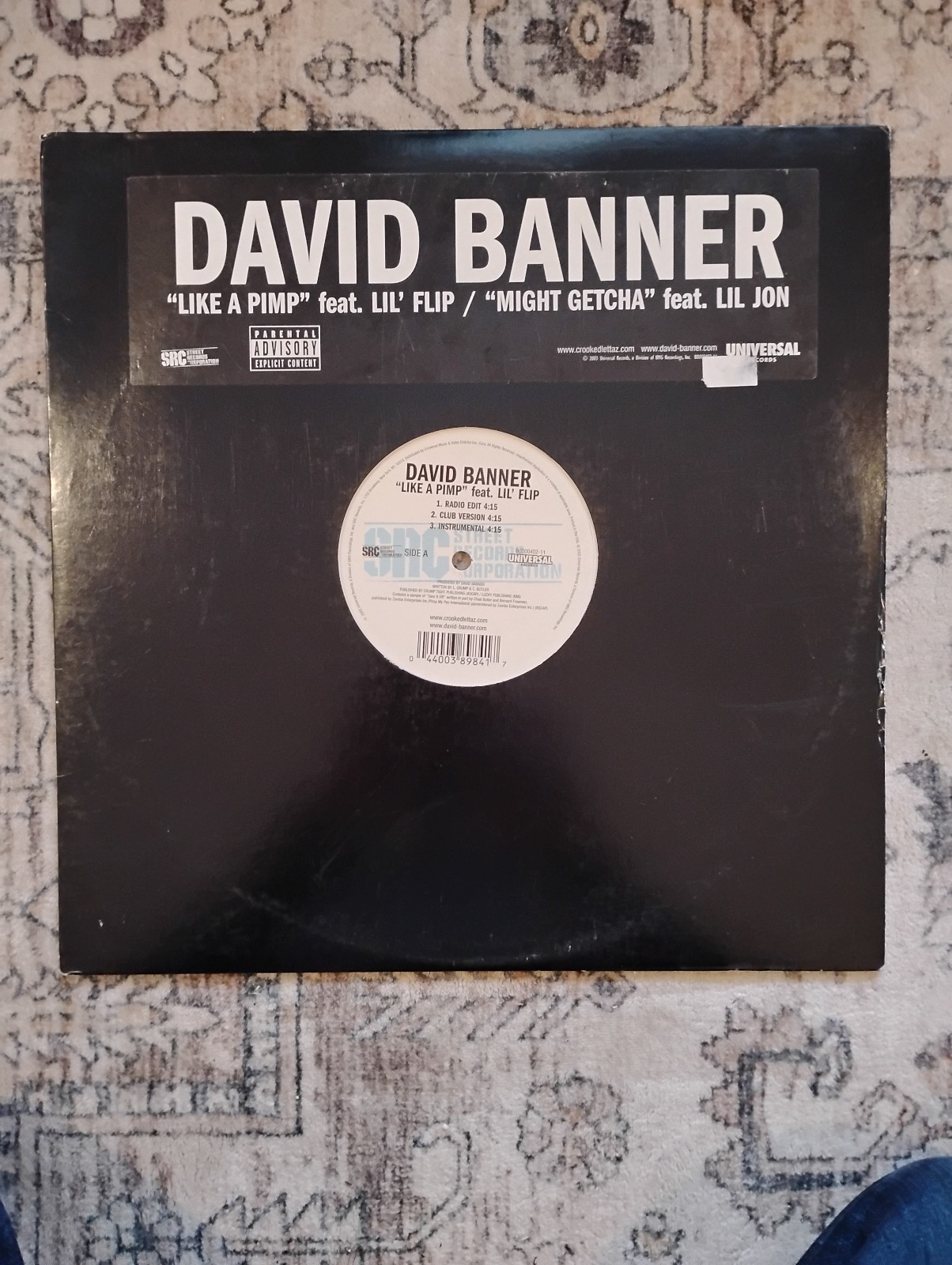 David Banner Rare Promo – Like A Pimp ft Lil Flip/Might Getcha ft Lil Jon 12″