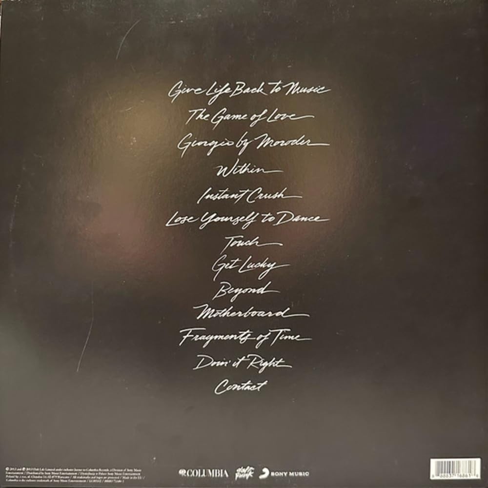 Daft Punk – Random Access Memories 2LP 12″ Vinyl Record – NEW