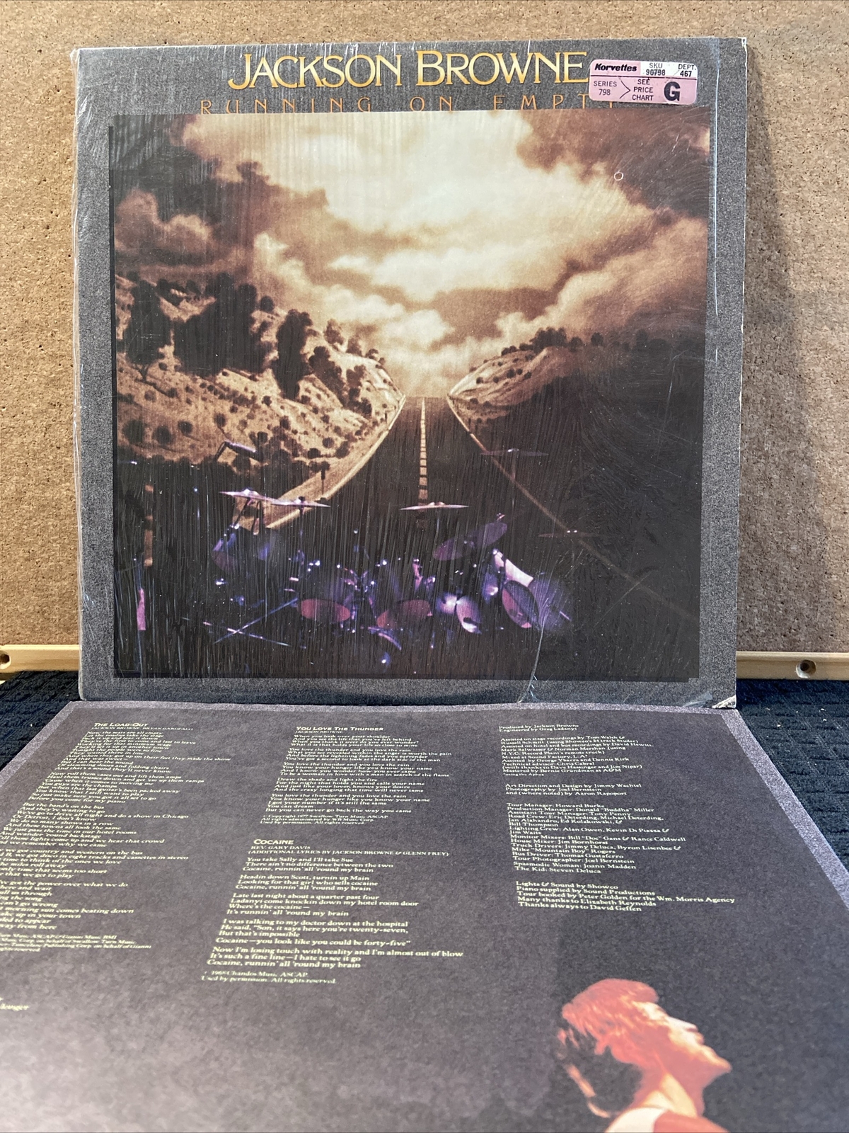 JACKSON BROWNE Running on empty VINYL LP 1977 Asylum 6E-113 /Shrink/ Free Ship