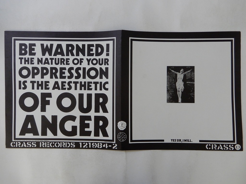 Crass Yes Sir, I Will. Crass Records 121984-2 UK VINYL LP