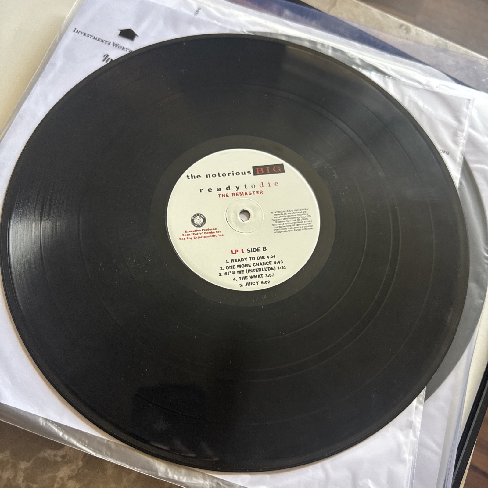 Notorious B.I.G. Big Ready To Die 2004 PROMO 1ST US Press LP Vinyl EX Cover VG+