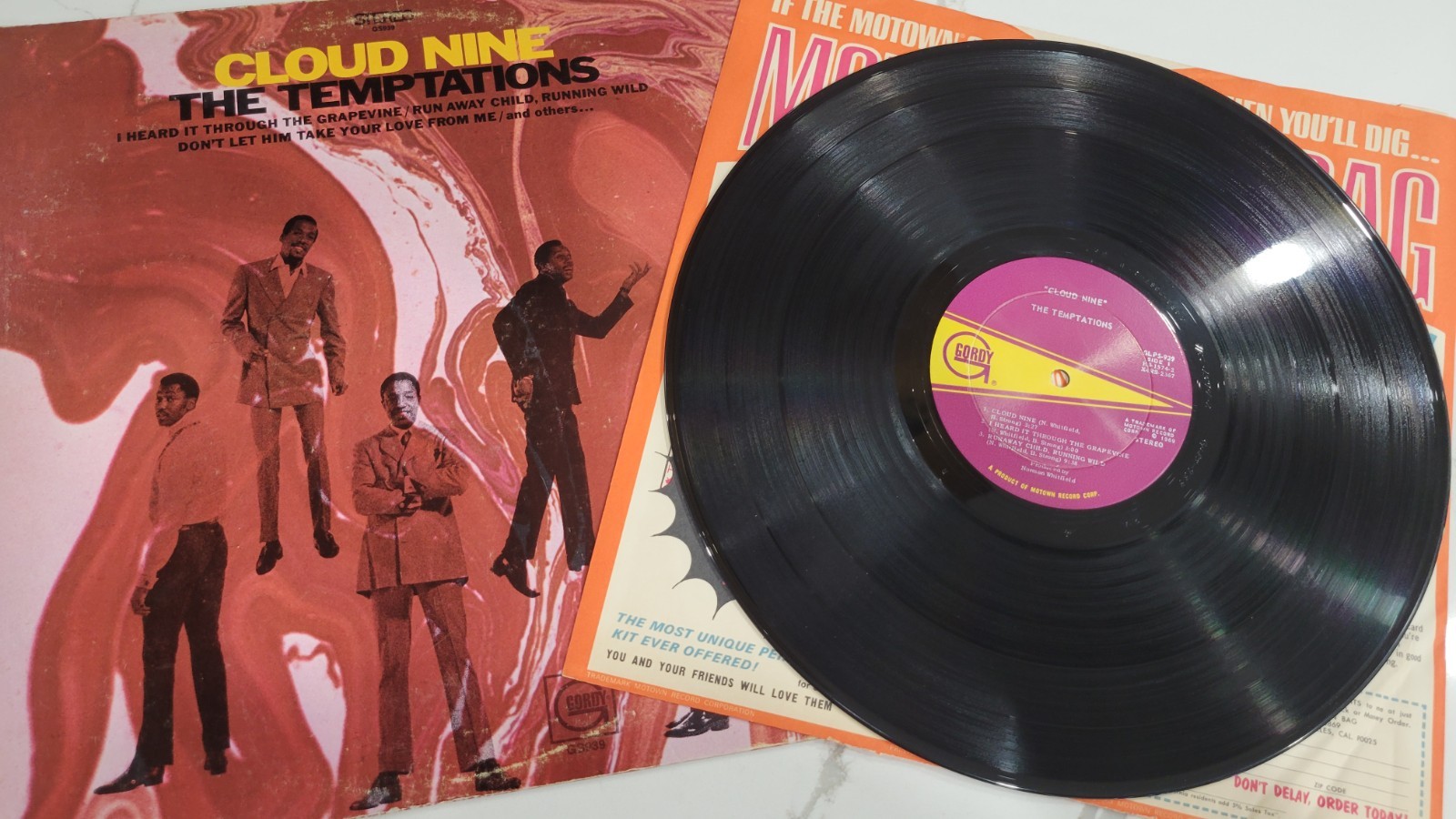The Temptations – Cloud Nine Vinyl LP – 1969 First Press – Gordy GS939