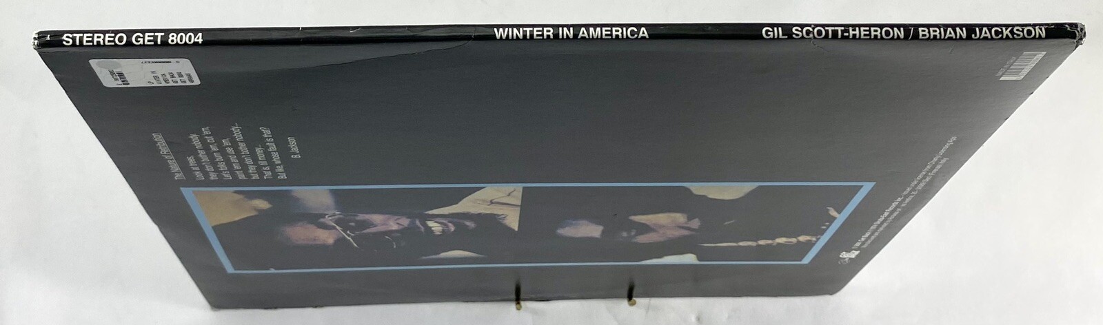 GIL SCOTT-HERON BRIAN JACKSON WINTER AMERICA 2001 LP EX Virgin Vinyl Italy 180g