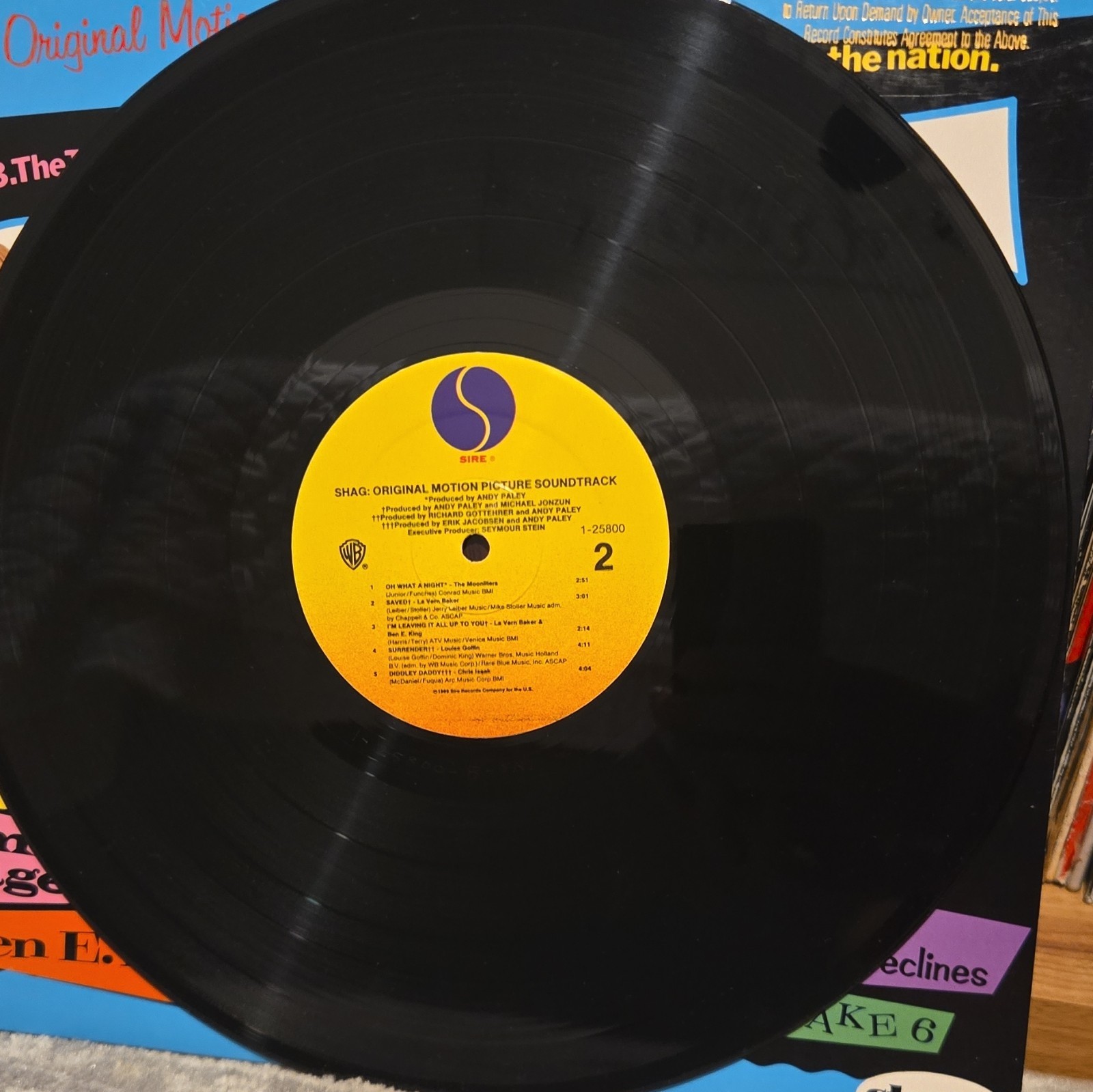 Shag Original Motion Picture Soundtrack LP 1989 Sire Chris Isaak k.d. lang