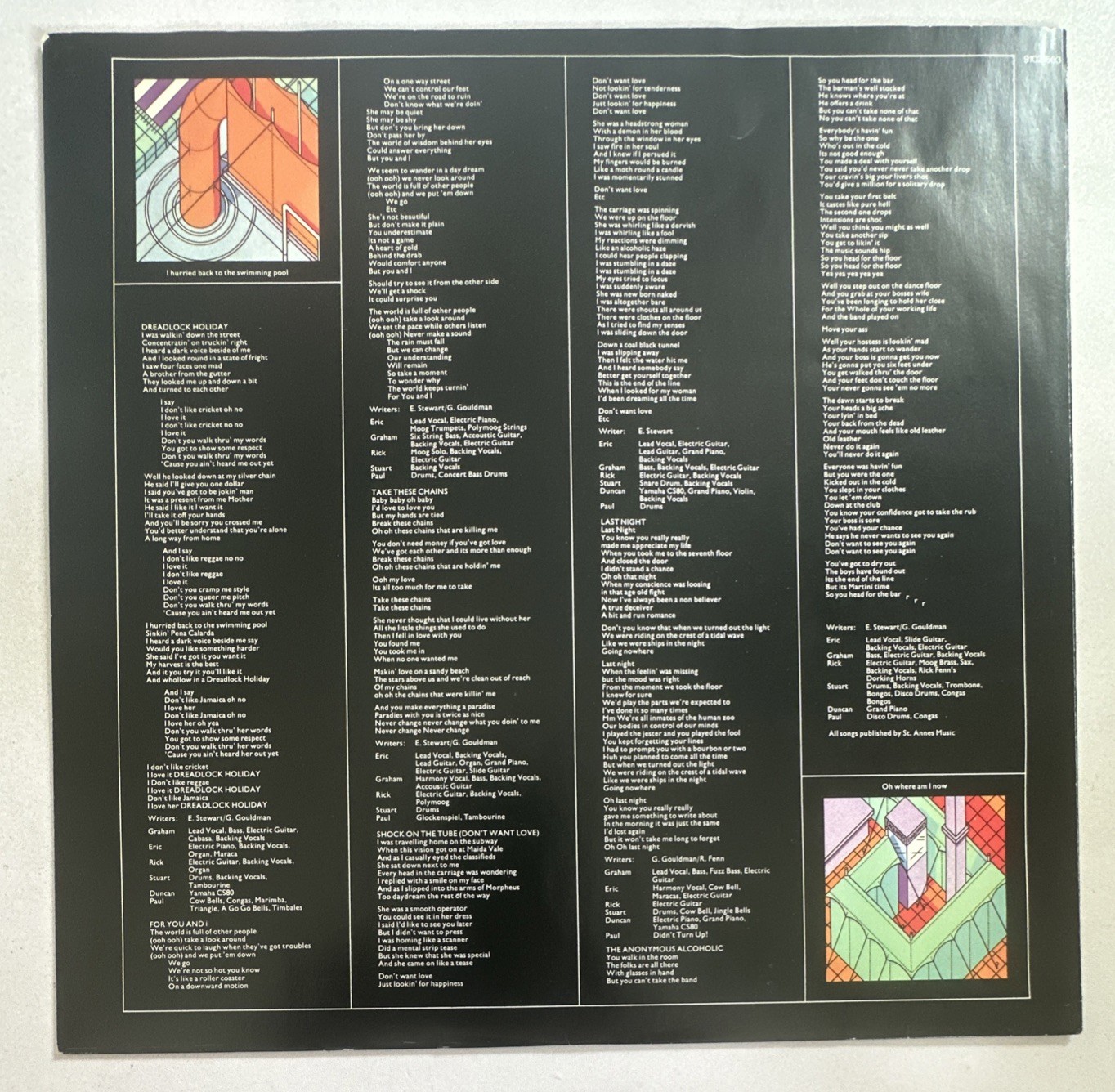 10cc : Bloody Tourists – Vinyl LP Gatefold Uk Issue EX / VG+ Condition