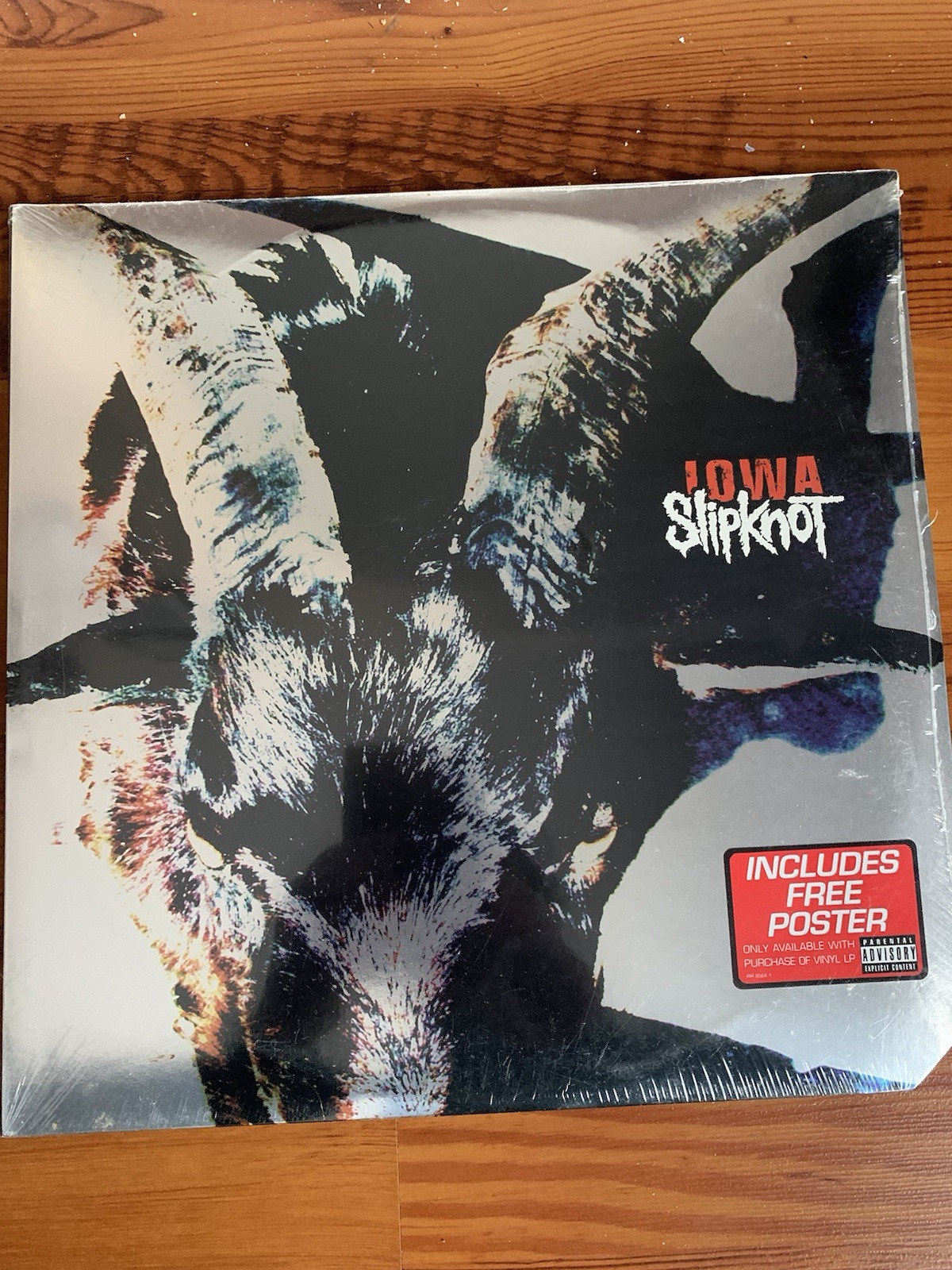 Slipknot Iowa Black Vinyl LP 12″ RR 8564 1 Roadrunner Poster Parental Advisory