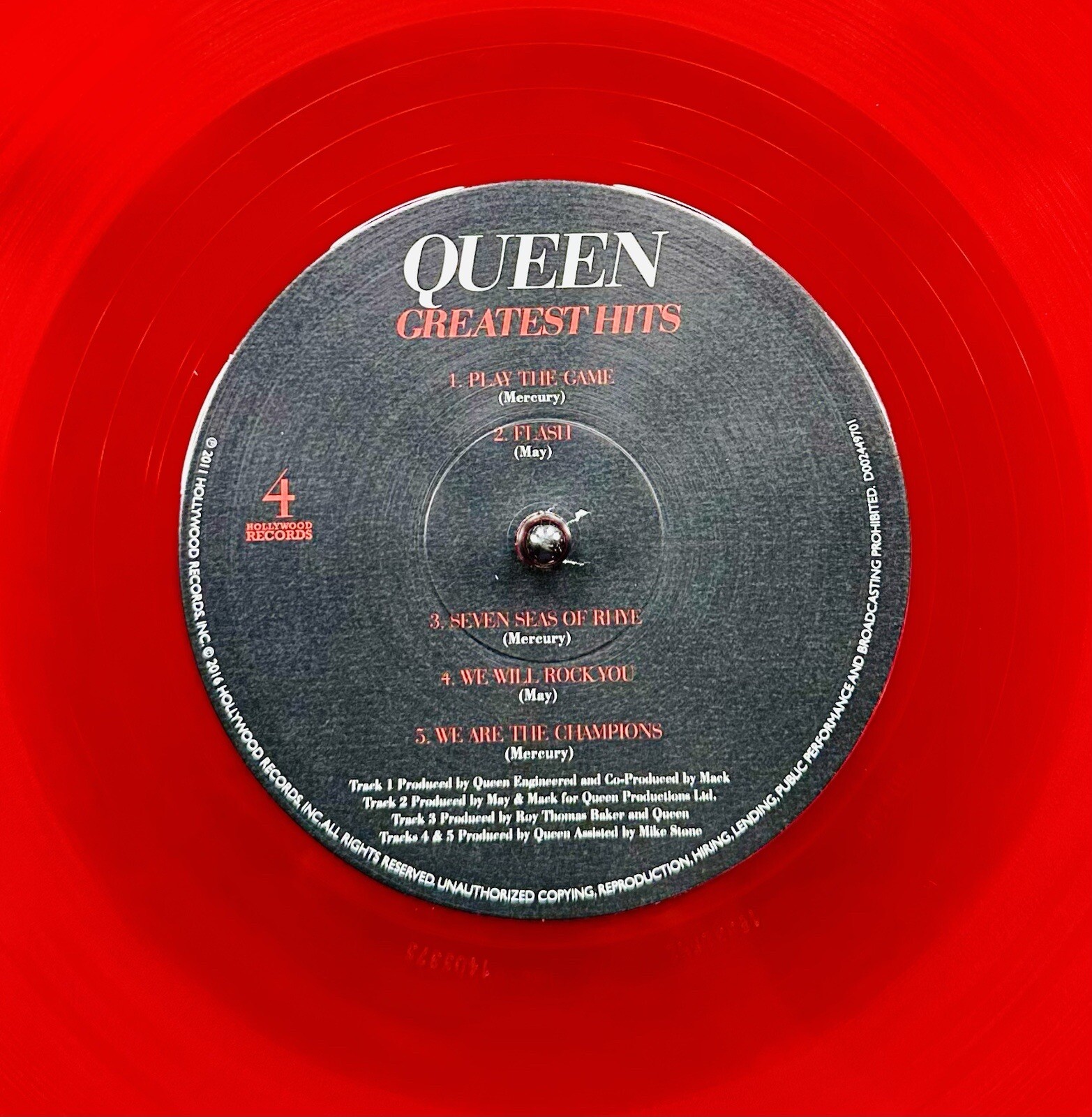 Queen – Greatest Hits – Double LP 12” Colored Vinyl Records ** Near Mint ** NM