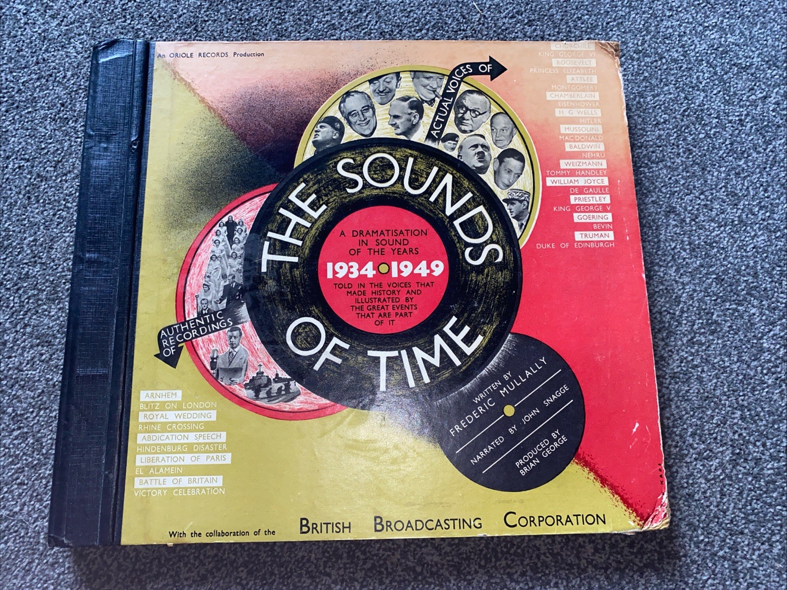 The Sounds Of Time 12” Vinyl Collection 1934-1949 Frederic Mullally Shellac LP