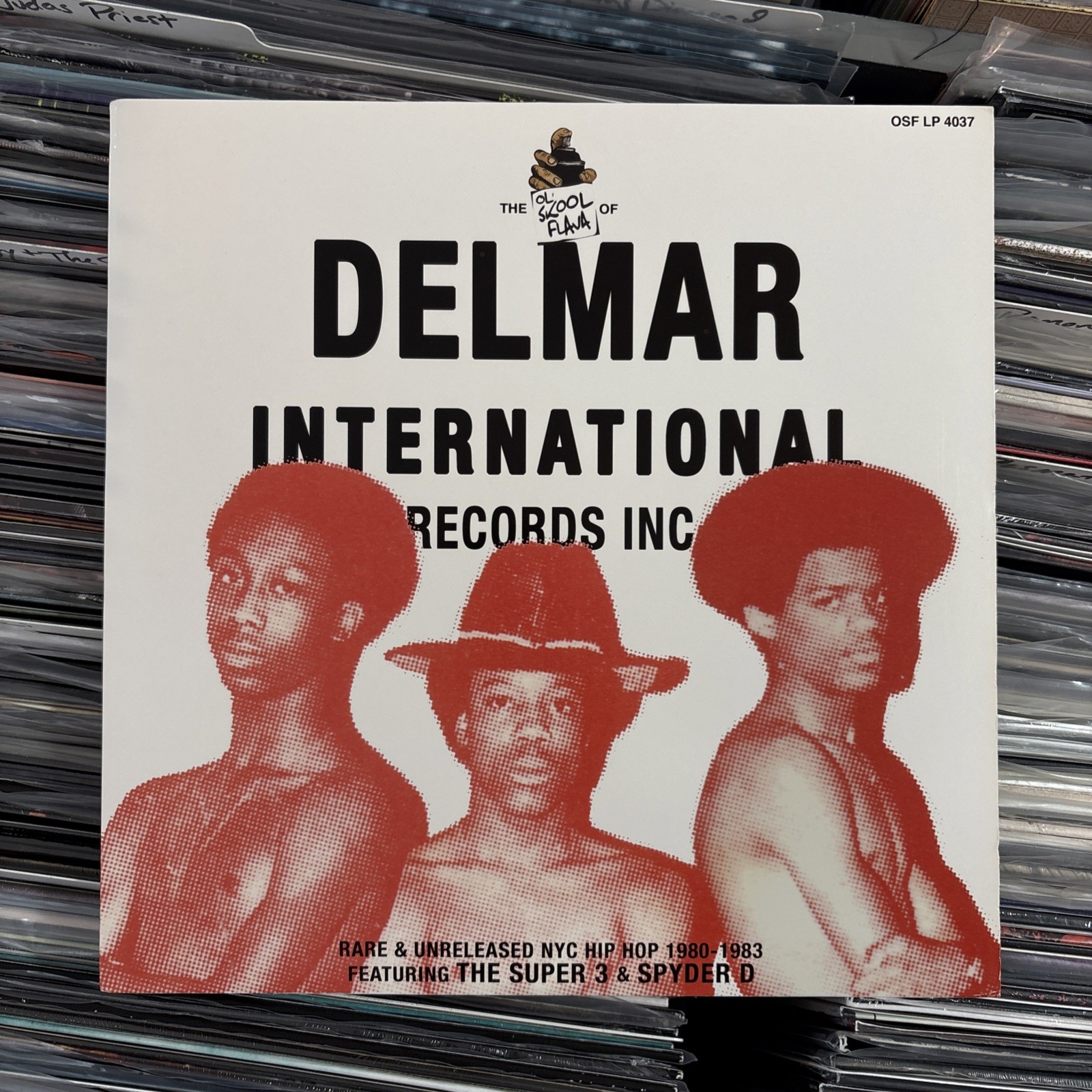 VARIOUS ARTISTS OL’ SKOOL FLAVA OF DELMAR INTERNATIONAL Vinyl LP HIP HOP
