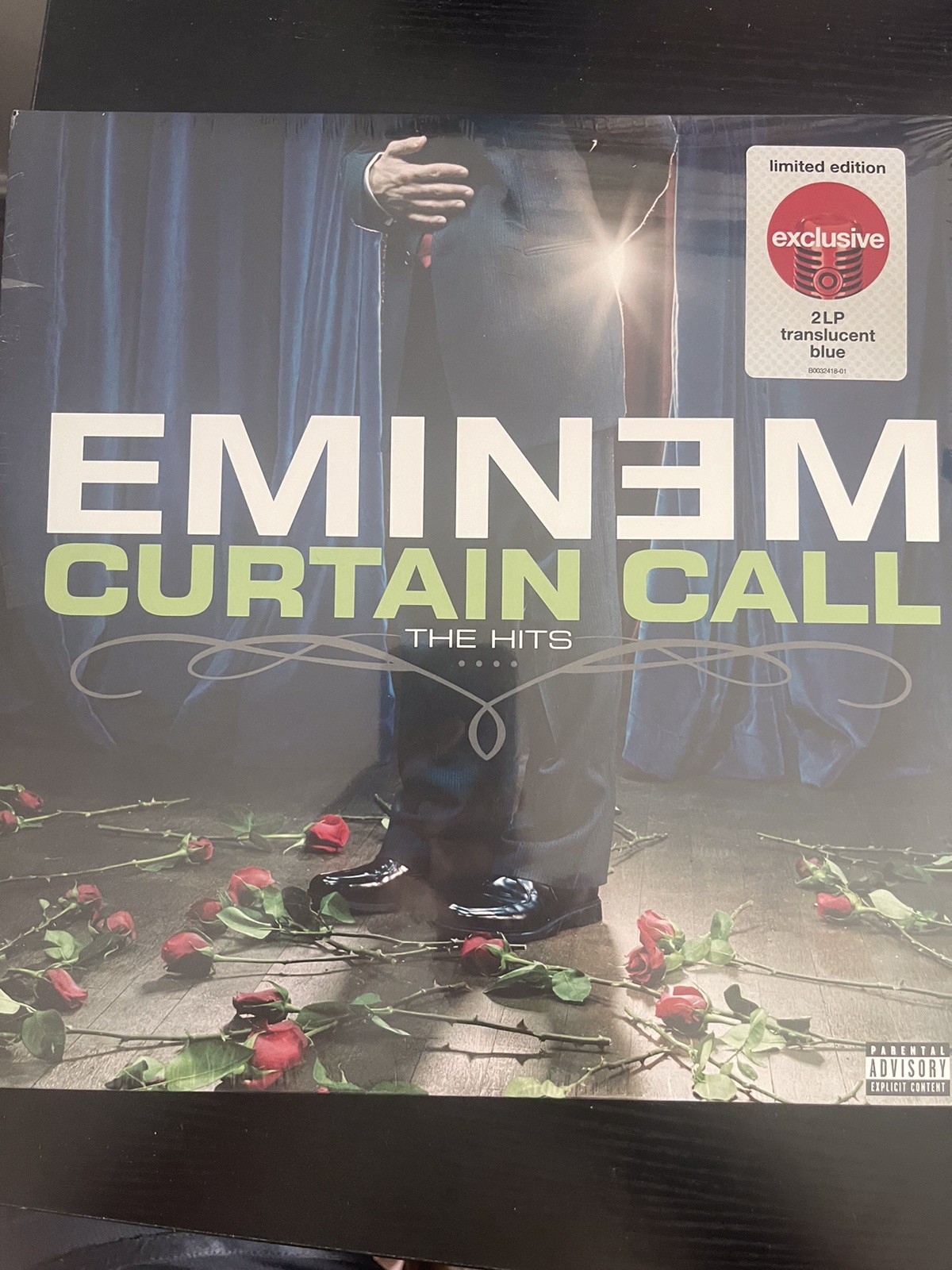 Eminem Curtain Call The Hits 2xLP Record Album Translucent Blue Vinyl sealed