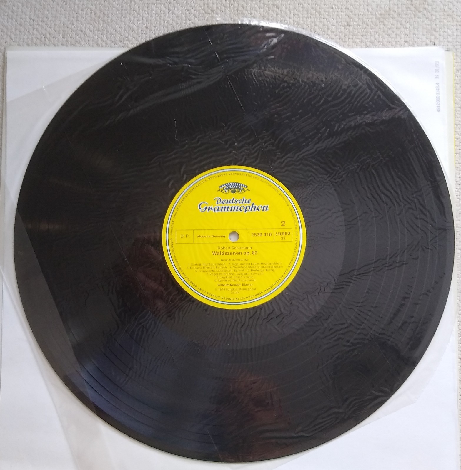 Robert Schumann Humoreske – Waldszenen Wilhelm Kempff Deutsche Grammophon 2530 4