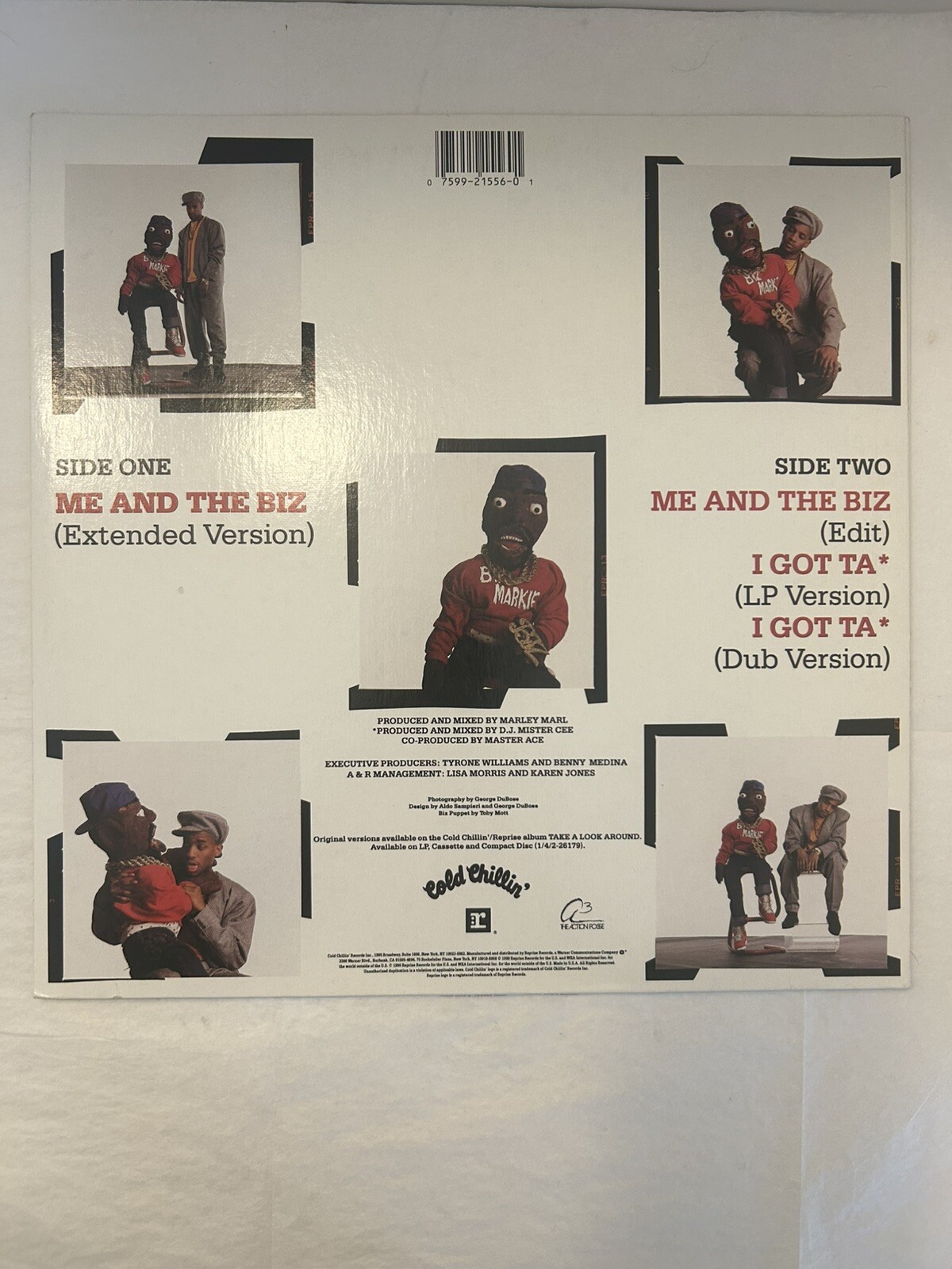ME AND THE BIZ Master Ace Vinyl Maxi-Single 1990 Cold Chillin’ Records EX