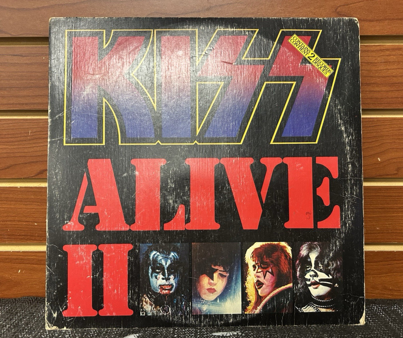 Alive II 2xLP by Kiss vinyl 1977 VG NBLP7076-2 Casablanca Records