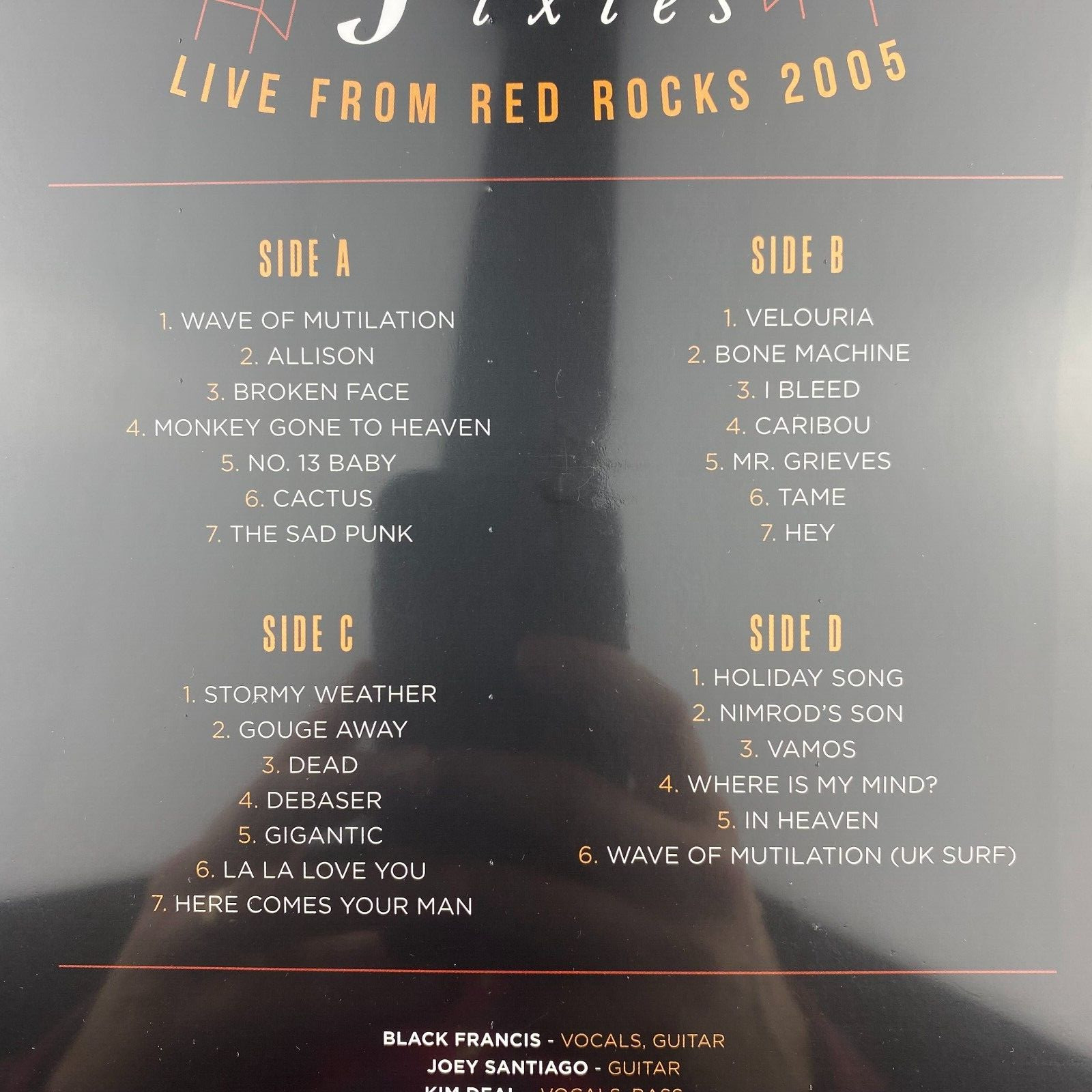 Pixies Live From Red Rocks 2005 Vinyl LP Orange Colored Record NEW SEALED RSD