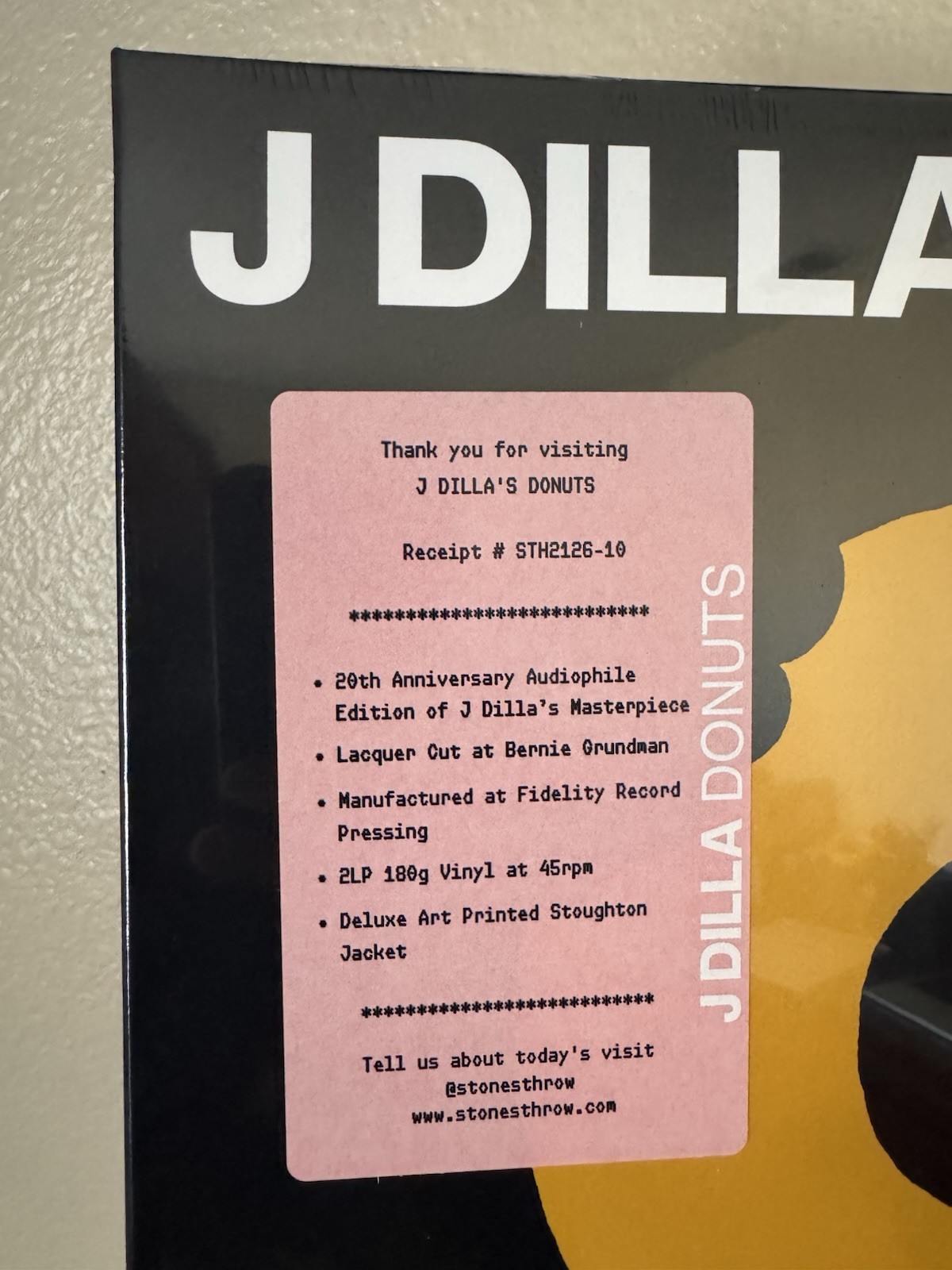 J Dilla – Donuts – 20th Anniversary – Audiophile Edition – Stones Throw