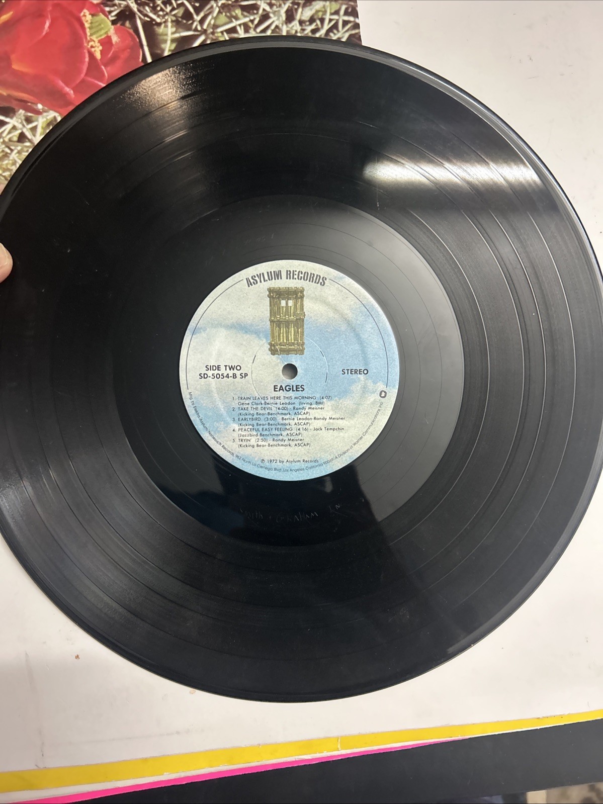 The Eagles Self Titled 1972 Asylum Records Debut LP Vinyl Record SD 5054