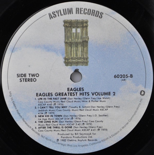 Eagles – Eagles Greatest Hits Volume 2 (LP) (VG+)