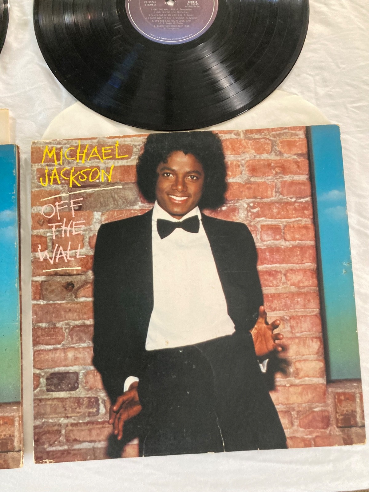 Michael Jackson OFF THE WALL 1979 FE 35745 vinyl 1st pressing LP 3 in LOT (lot)