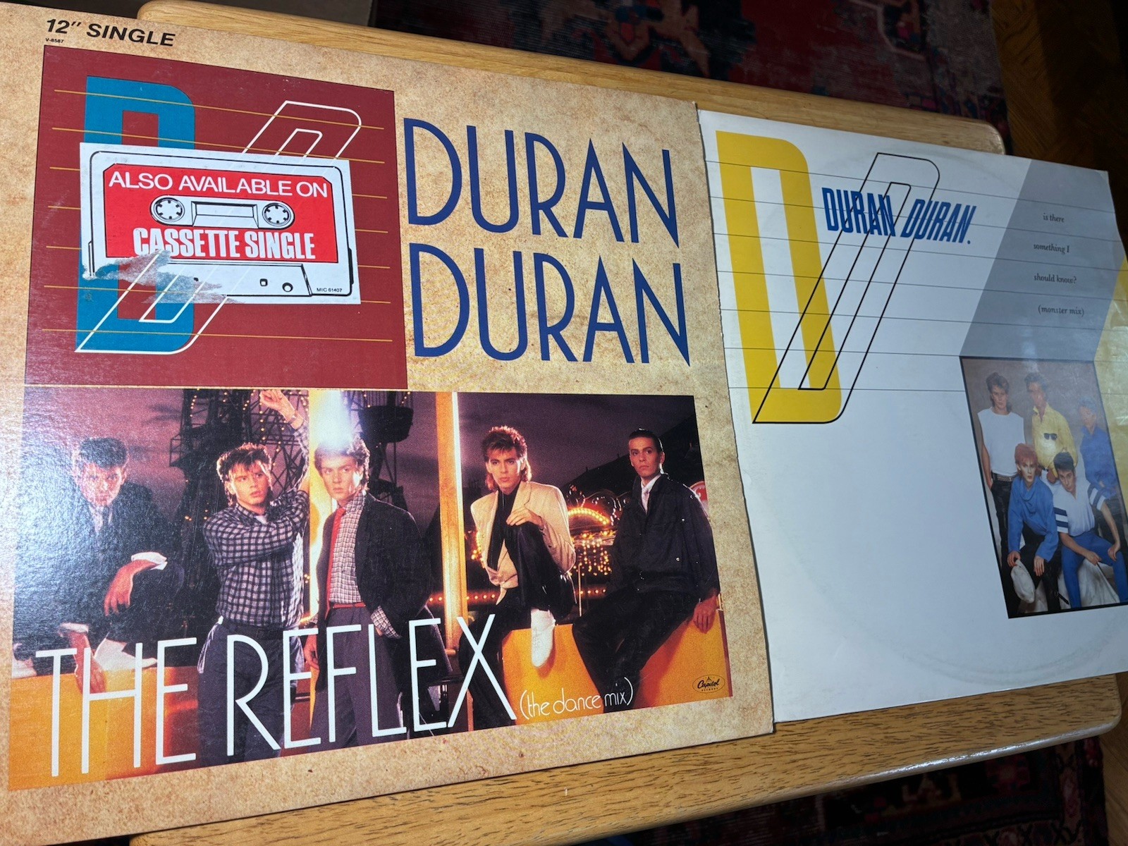 DURAN DURAN 12″ SINGLES LOT THE REFLEX IS THERE SOMETHING I SHOULD KNOW? UK RARE