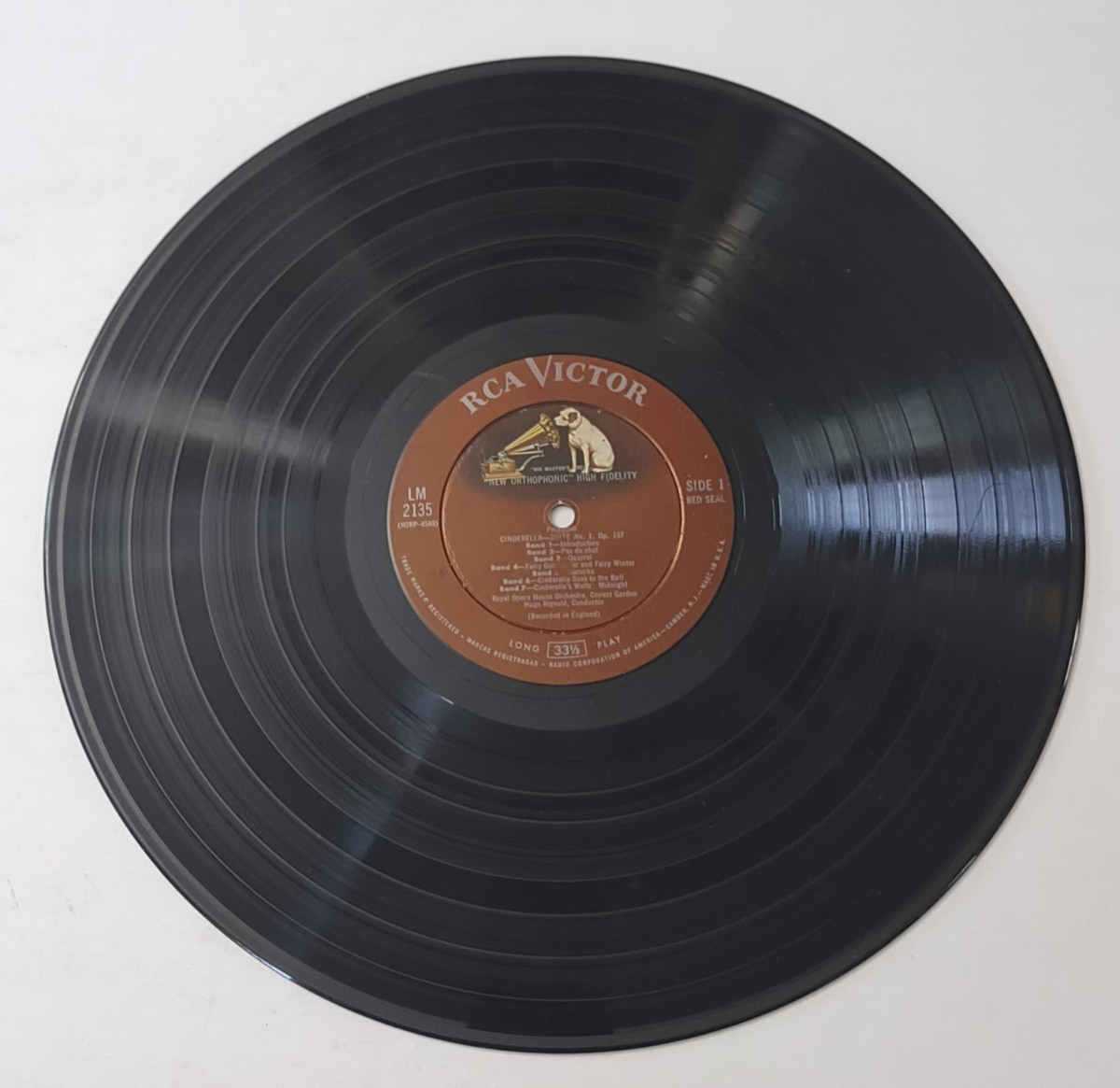 Prokofieff Cinderella The Royal Ballet vinyl record RCA Victor LM-2135 Tested