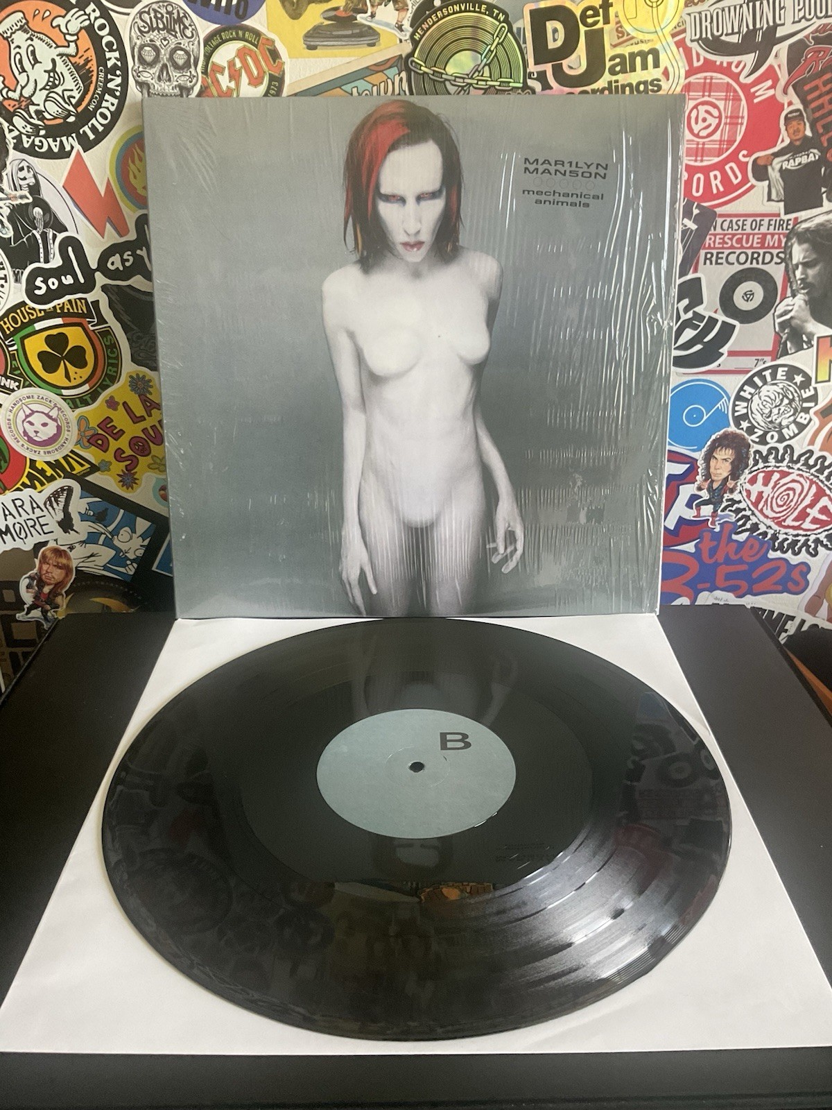 MARILYN MANSON Mechanical Animals 2LP VG+ VINYL W/HYPE STICKER