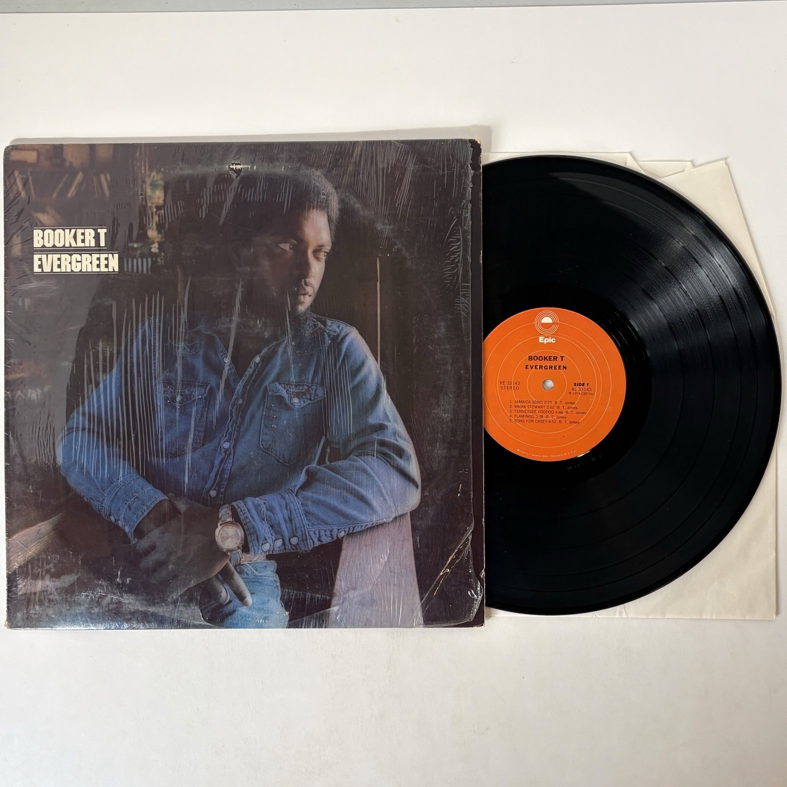 Booker T Evergreen LP Epic Records KE 33143 Vintage Stereo Vinyl LP Record Album