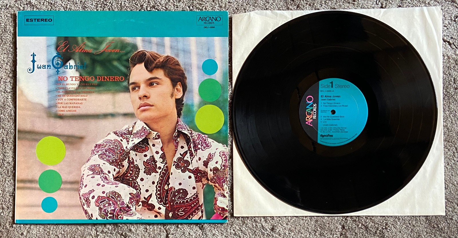 Juan Gabriel EL ALMA JOVEN Vinyl LP 1972 ARCANO DKL1-3008, Test Played – VGC