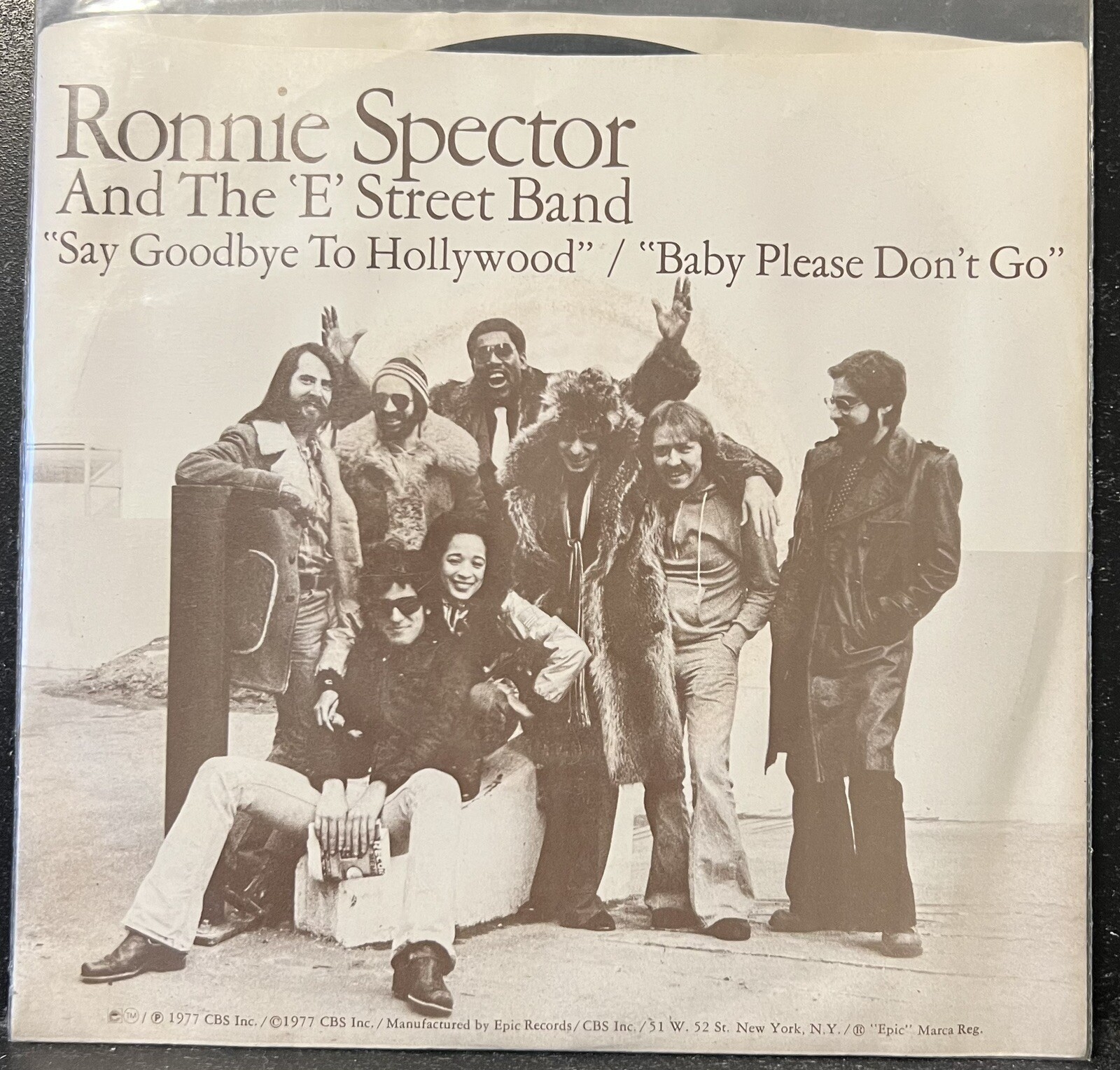 Ronnie Spector/Springsteen & The E Street Band 7” Vinyl Say Goodbye To Hollywood